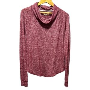 Hollister Burgundy Cowl Neck Top